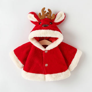 Plush Reindeer Poncho