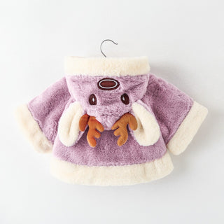 Plush Reindeer Poncho
