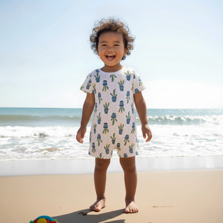 Cactus Print Summer Jumpsuit