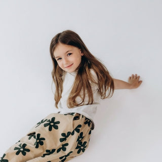 Retro Floral Loose Pants