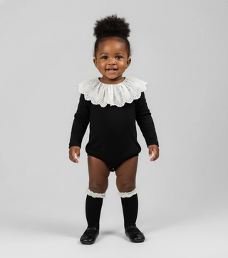 Eyelet Collar Romper