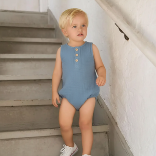 Sleeveless Muslin Bodysuit - RYAN AND REMI